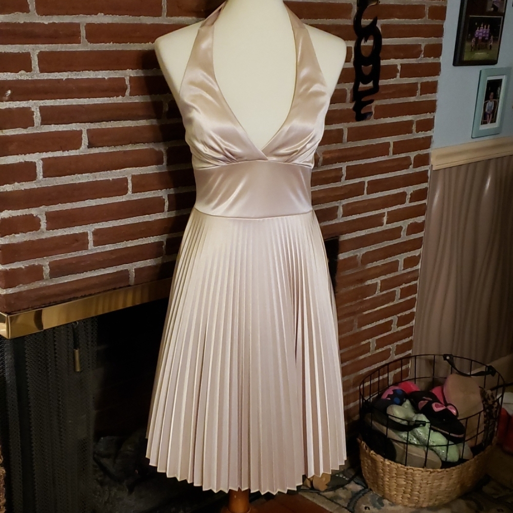 Gold Marilyn Monroe Halter Dress